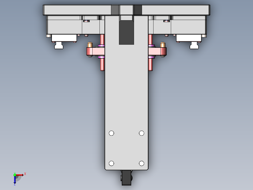 压合后位置度治具俯视图