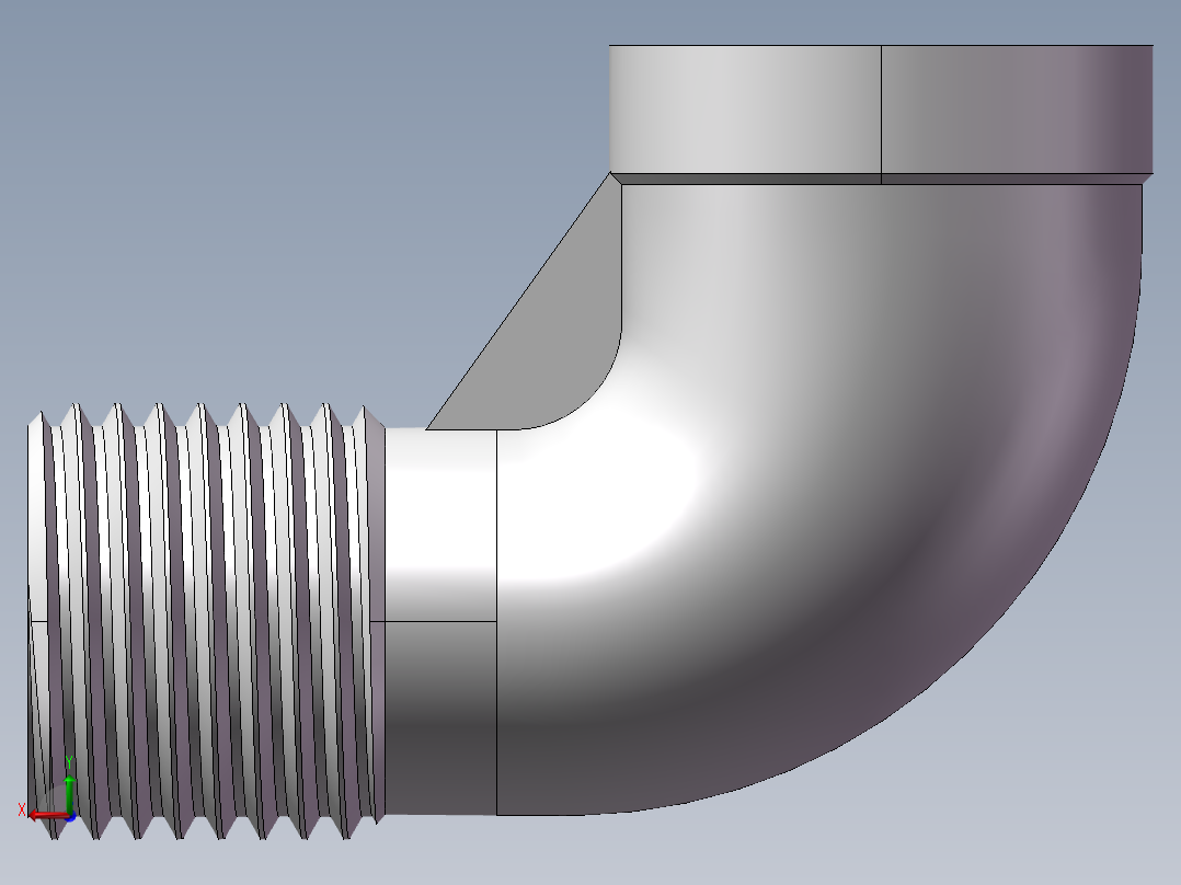 弯头-等径内外丝 DN15后视图