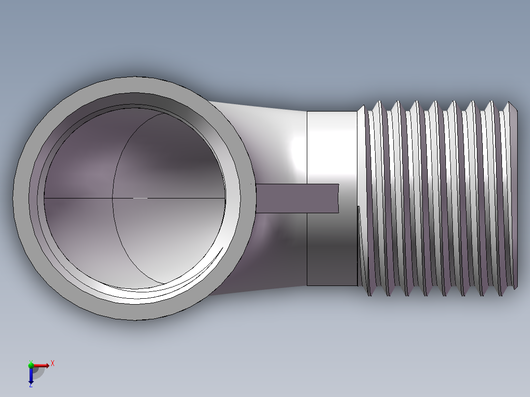 弯头-等径内外丝 DN15俯视图
