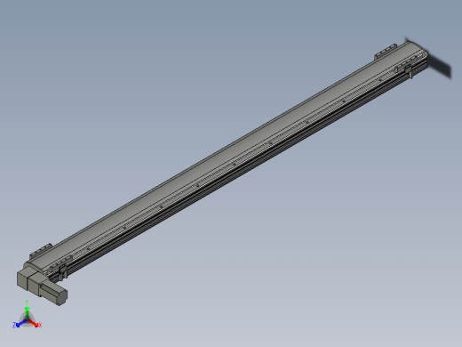 直线模组WG-LHB12-S1850-L(B)设计图纸