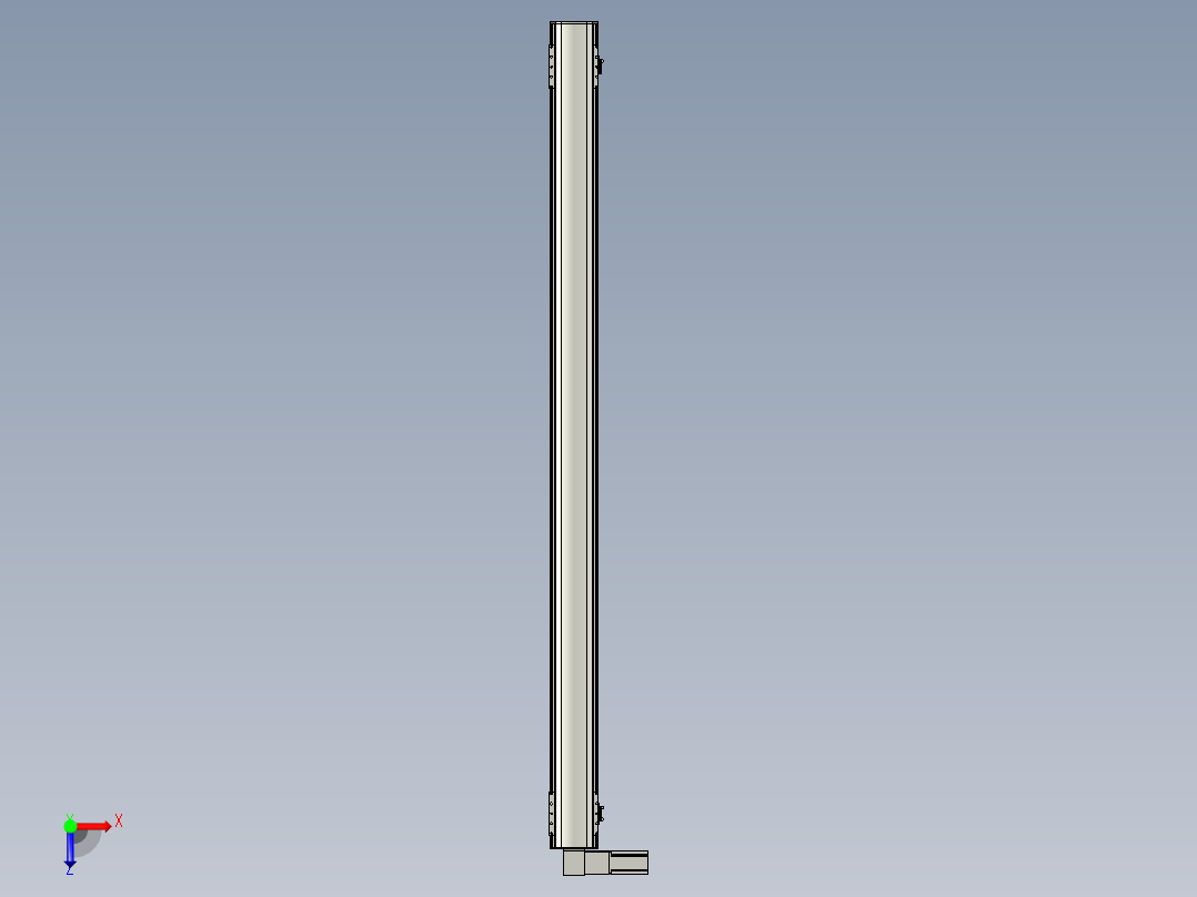 直线模组WG-LHB12-S1850-L(B)设计图纸俯视图