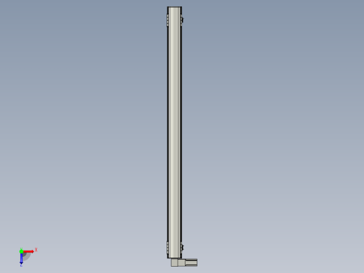 直线模组WG-LHB12-S1850-L(B)设计图纸俯视缩略图