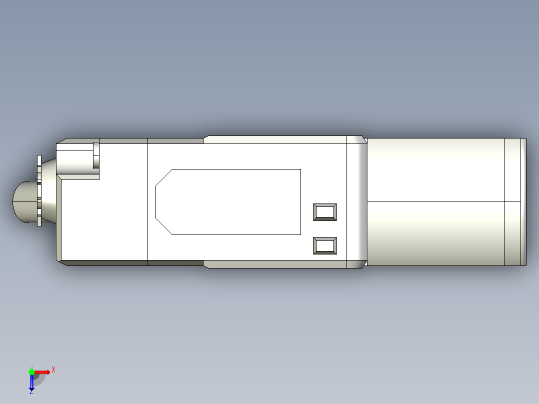 基恩士PZ-G51B_52B-T_kc图纸模型俯视图