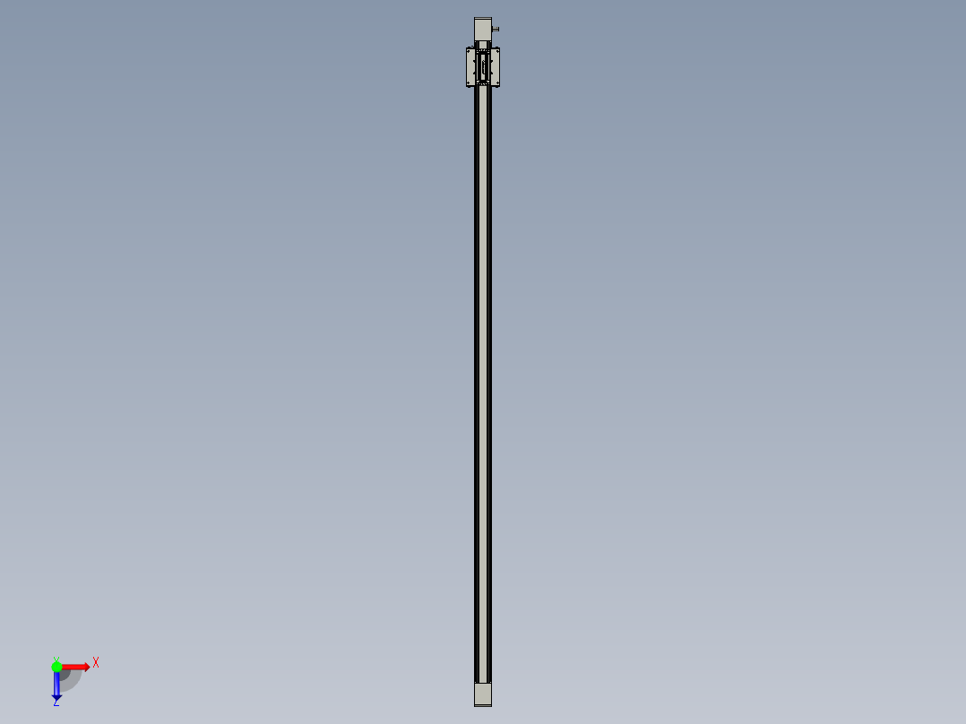 威洛博直线电机模组EB6-L140-S2000-光轴俯视图