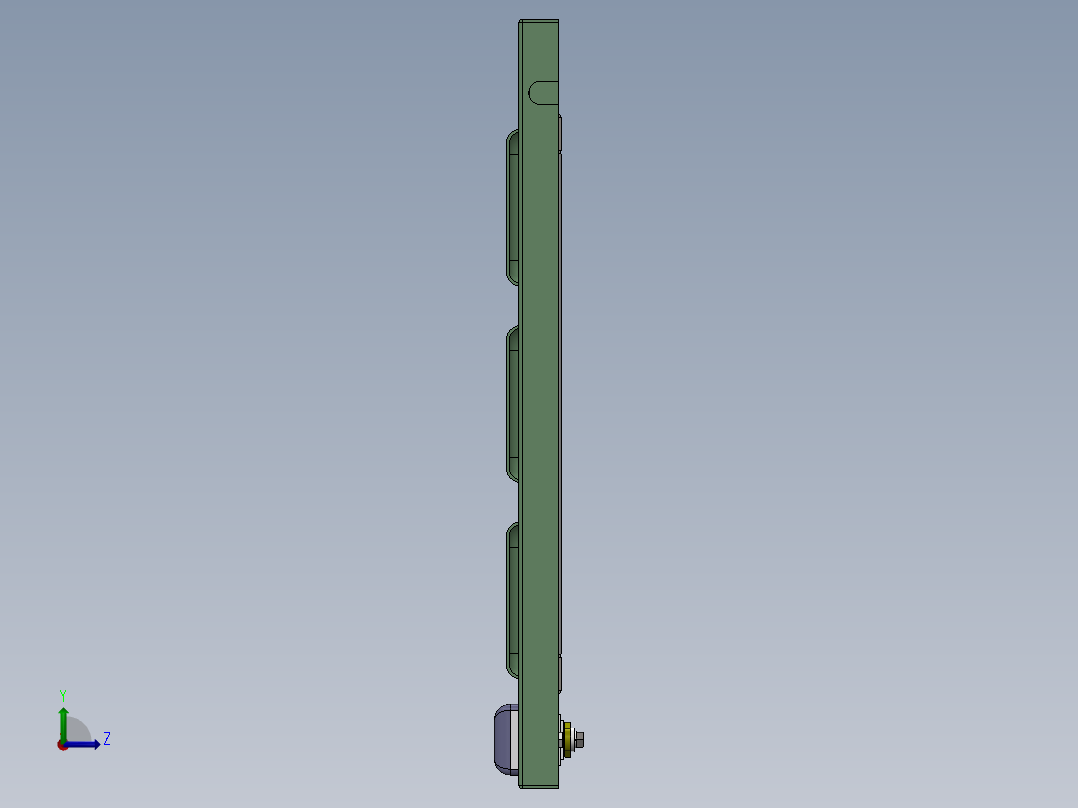 仿威图机柜左视图