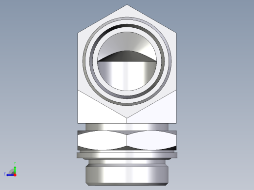 卡套式工业通用硬管接头EO_Adjustable_Locknut_elbow_WEE35LMOMDCF右视缩略图