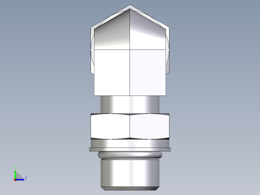 卡套式工业通用硬管接头EO_Adjustable_Locknut_elbow_WEE12ZSMORCF左视缩略图