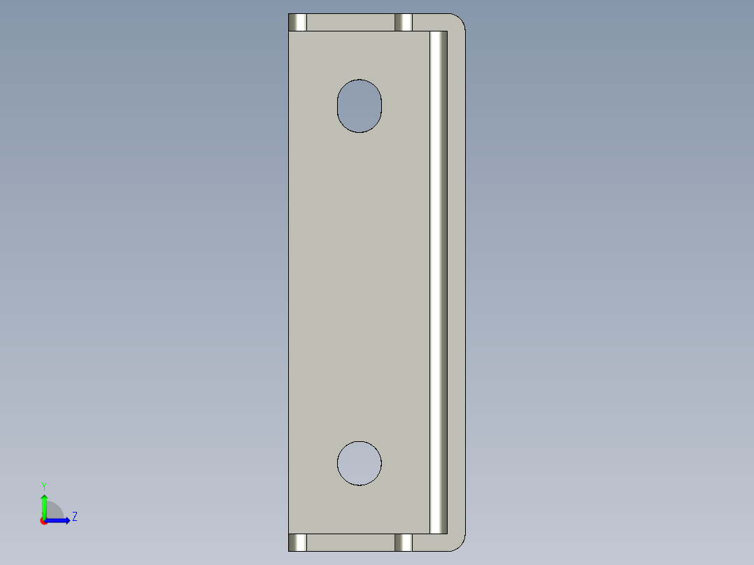 基恩士CA-DC100plate2_kc图纸模型左视图