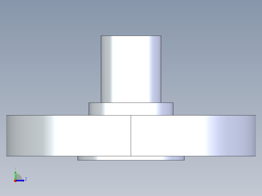 聚氯乙烯配件28-Sch80_Flange Vanstone_SPIG_856-005_0.5in左视图