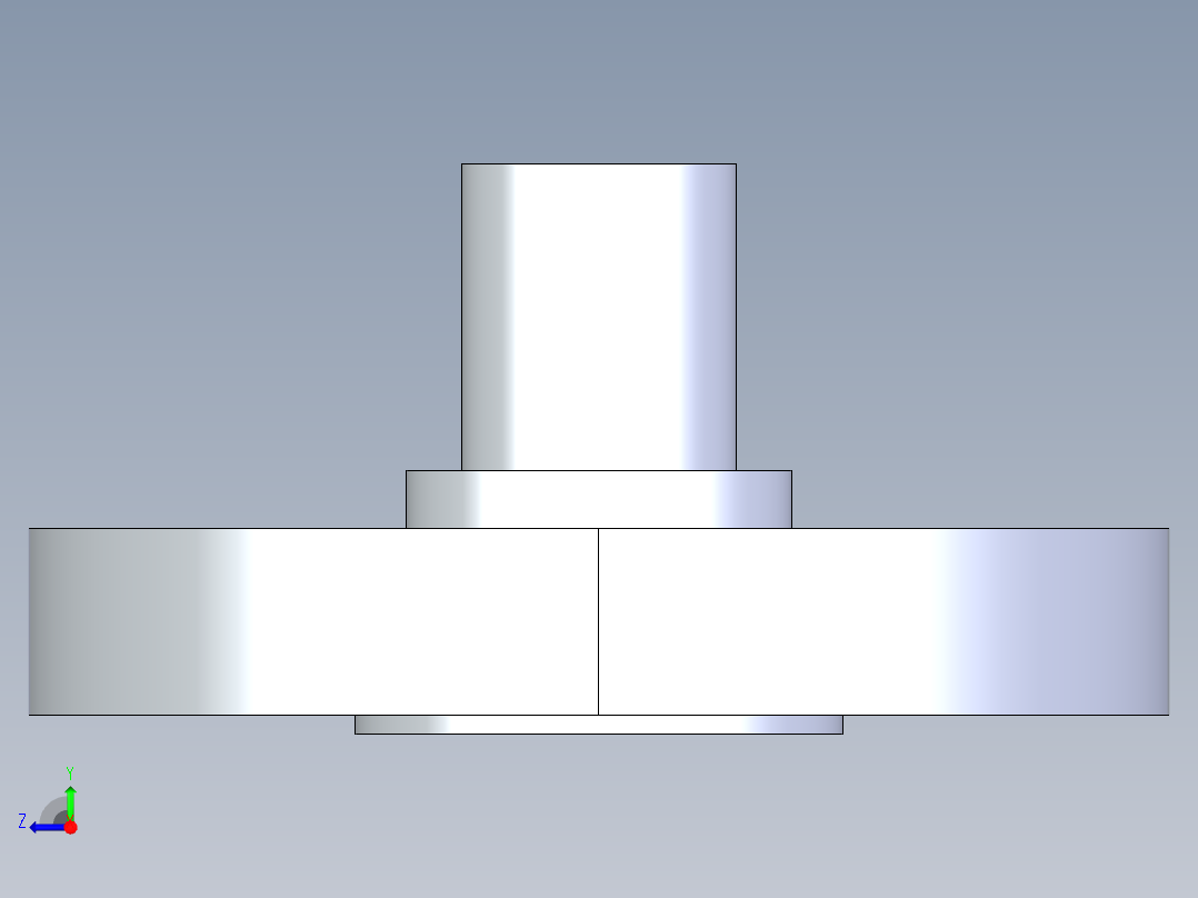 聚氯乙烯配件28-Sch80_Flange Vanstone_SPIG_856-005_0.5in右视图