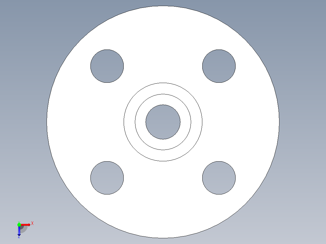 聚氯乙烯配件28-Sch80_Flange Vanstone_SPIG_856-005_0.5in俯视图