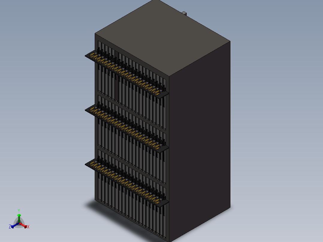 可推动箱子内物件结构