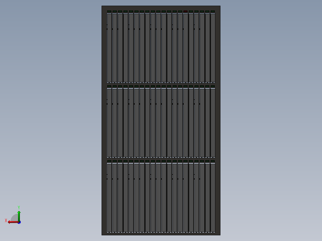 可推动箱子内物件结构后视图