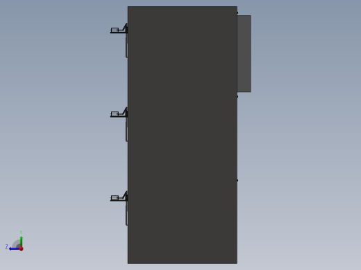 可推动箱子内物件结构右视缩略图