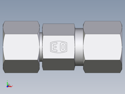 卡套式工业通用硬管接头EO_Distance_piece_adapter_DA08S71前视缩略图