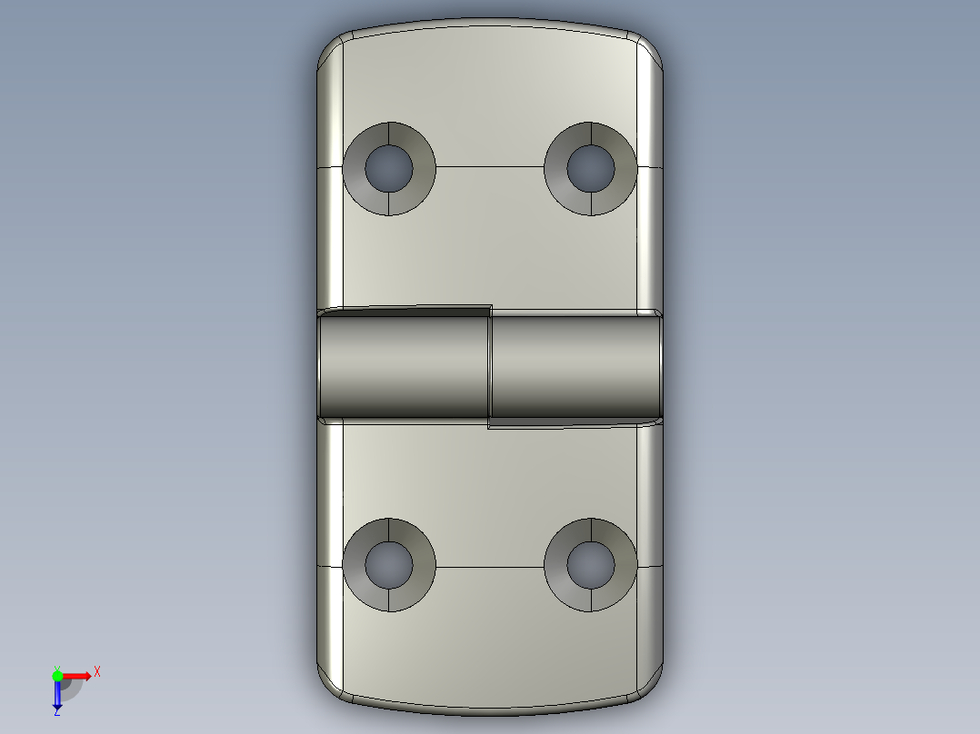 型材-KJN 50-50 DETACHABLE COMBI HINGE RIGHT 095K5050R00俯视图