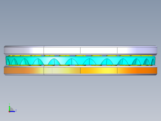 平面推力球轴承51115左视缩略图