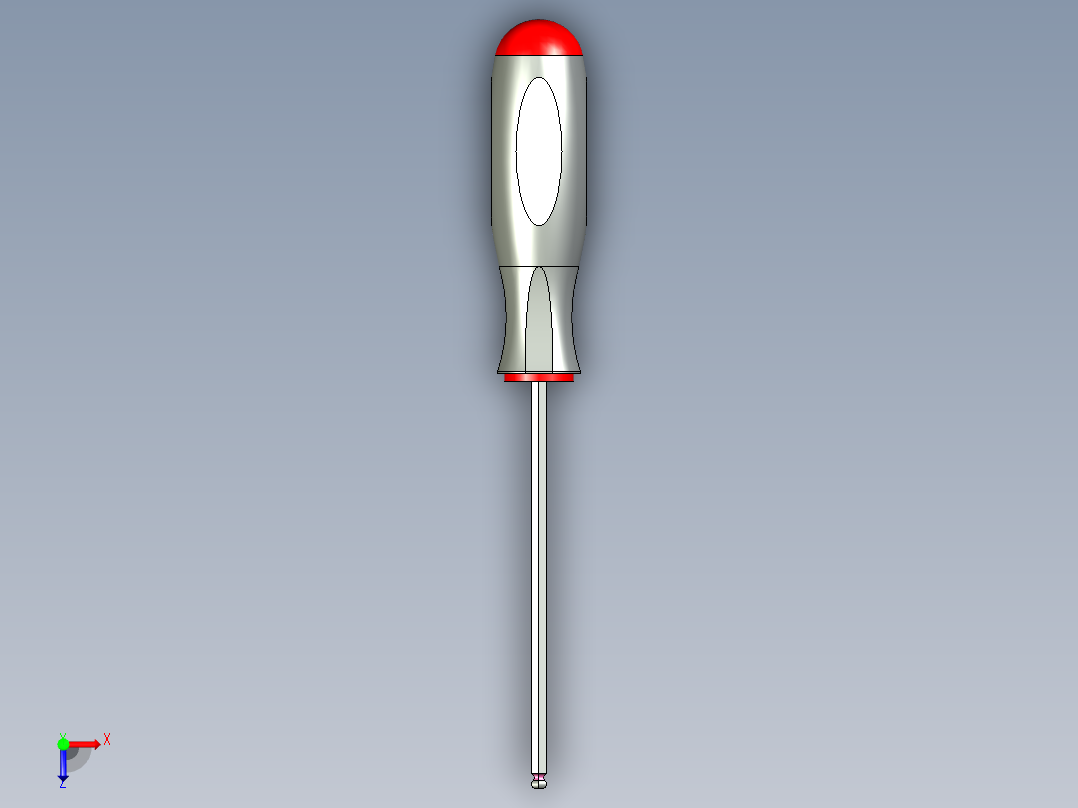 2.5mm 球头六角螺丝刀--sw stp俯视图
