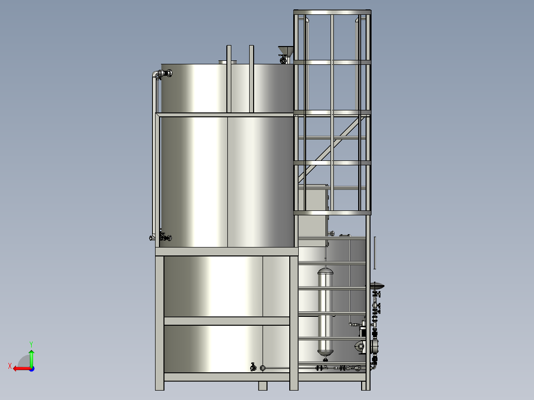 成套计量泵后视图