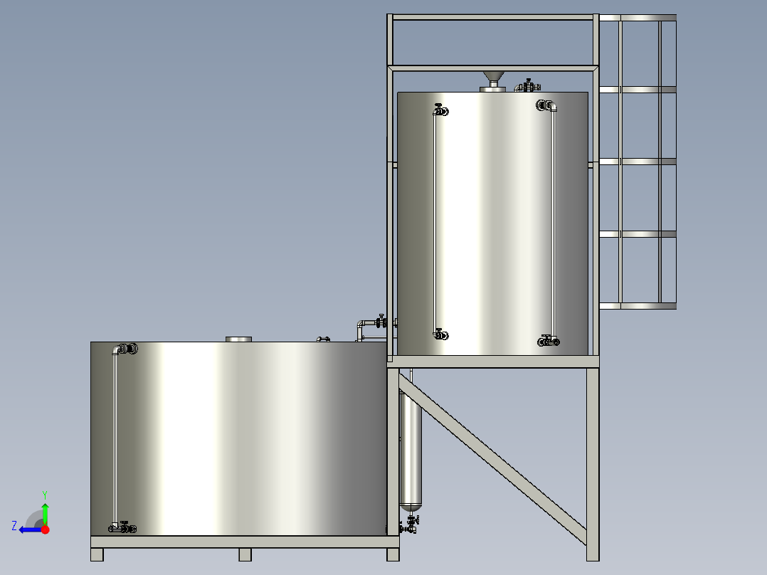 成套计量泵右视图