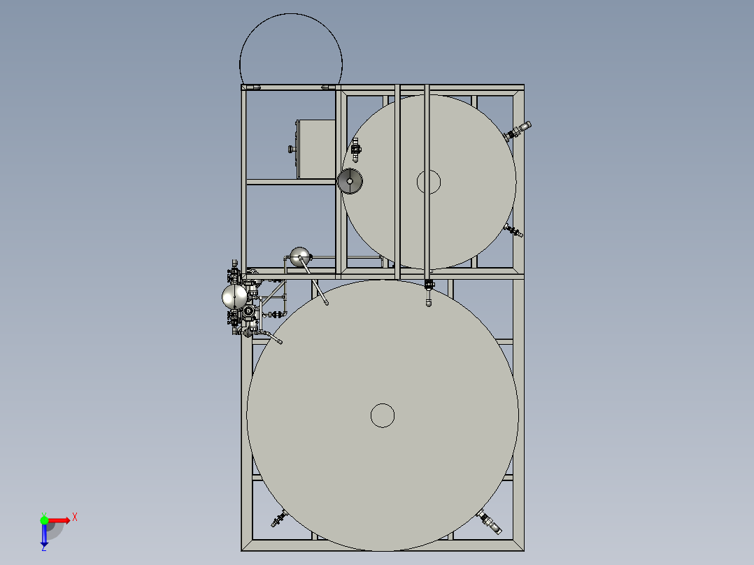 成套计量泵俯视图