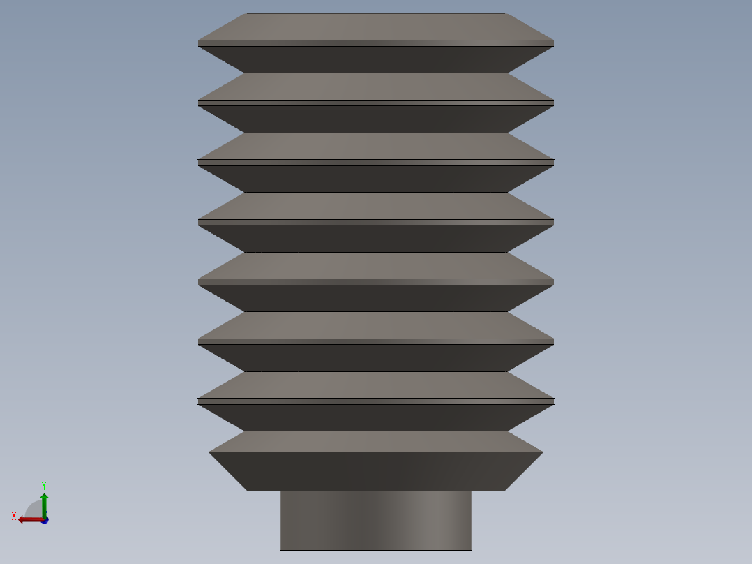 紧固件-0.3750 Allen Screw后视图