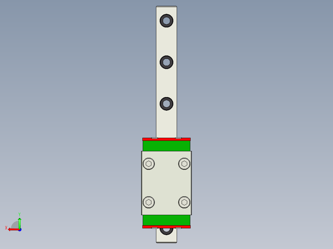 导轨滑块后视图