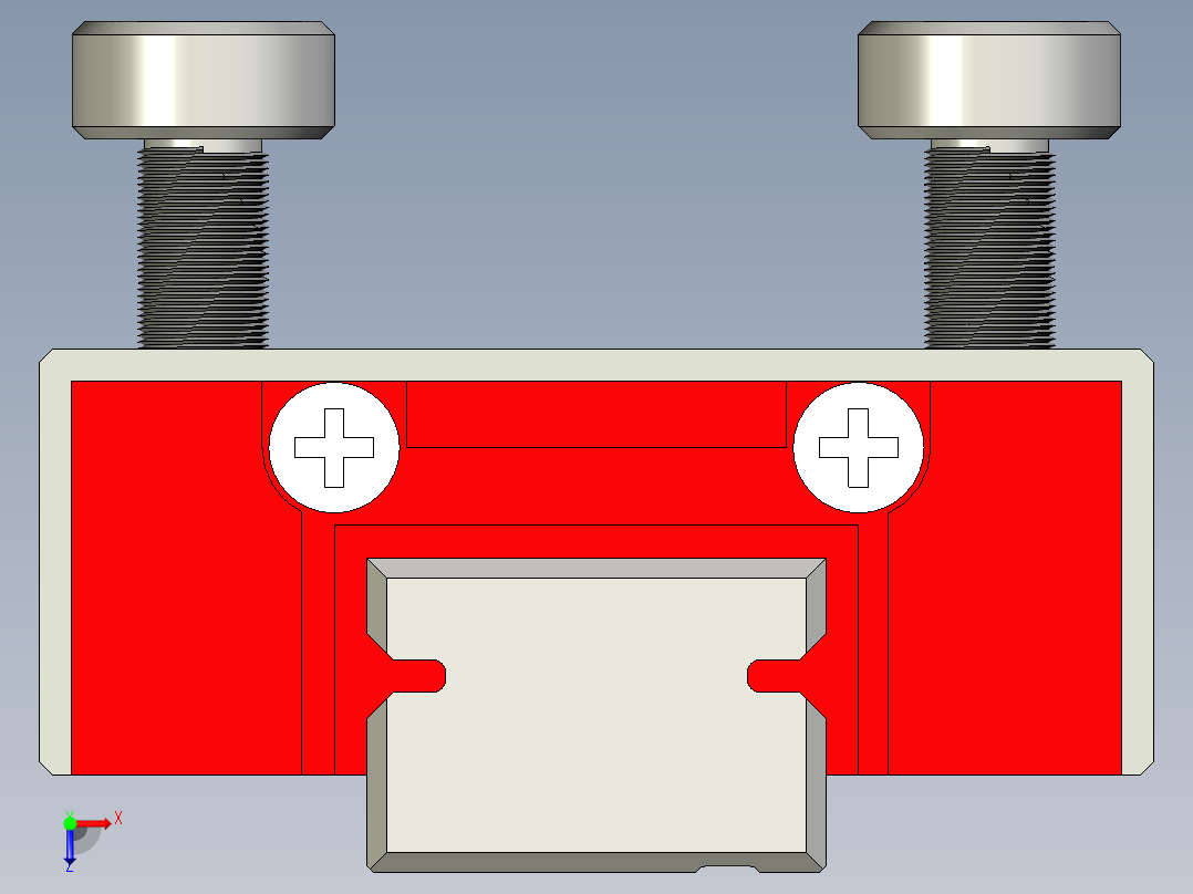 导轨滑块俯视图
