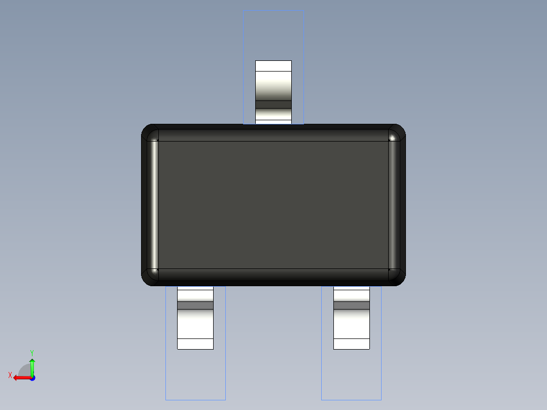 分立半导体元件封装-SC-70后视图