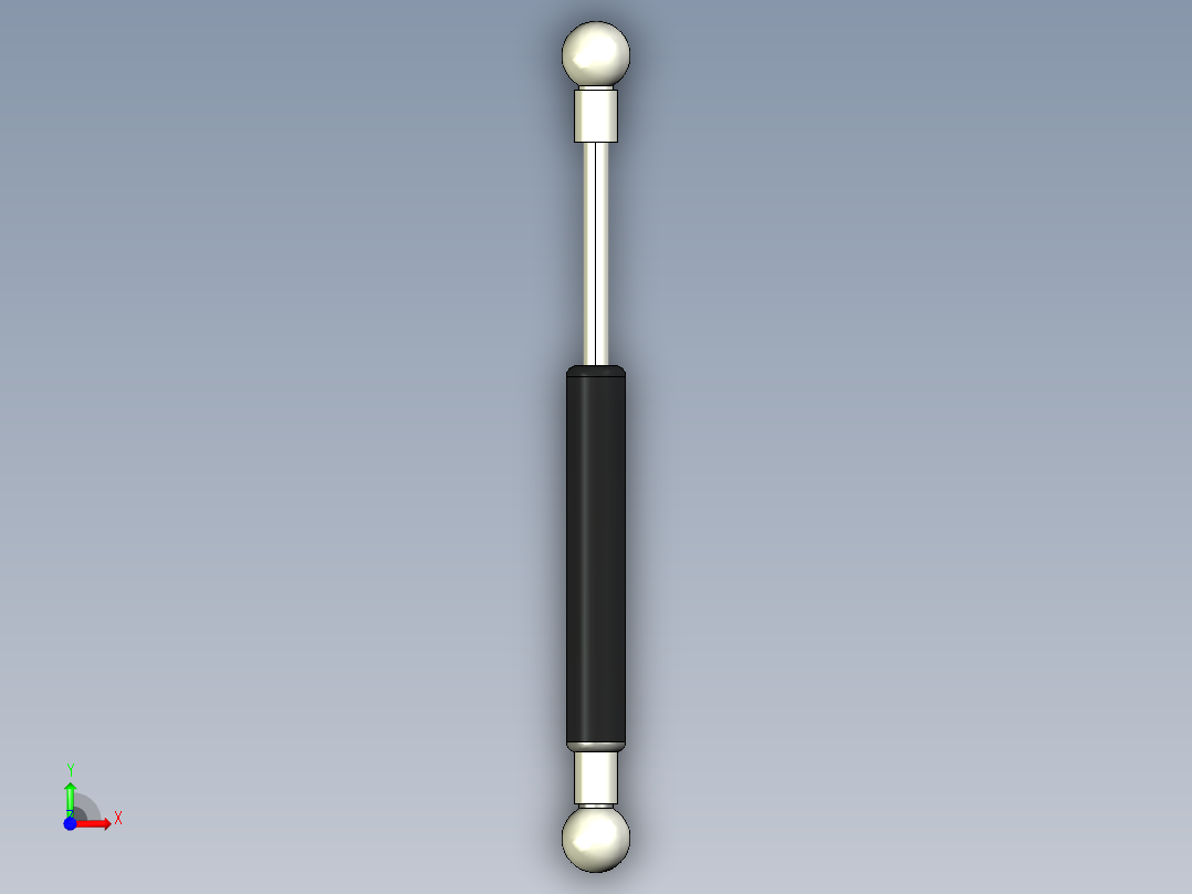 Q气压弹簧B310000018(5KG L185 和尚頭)前视图