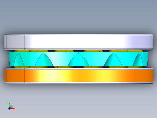 平面推力球轴承51308前视缩略图