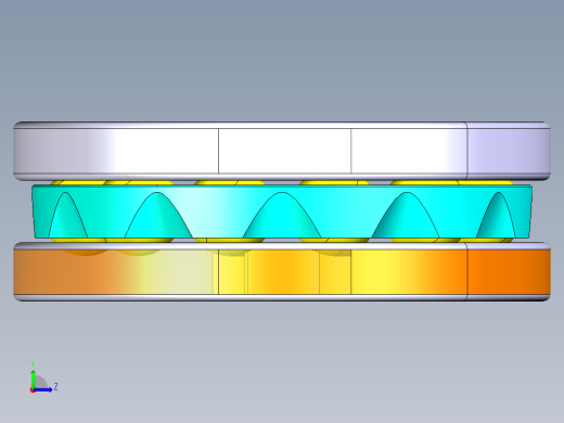 平面推力球轴承51308左视缩略图