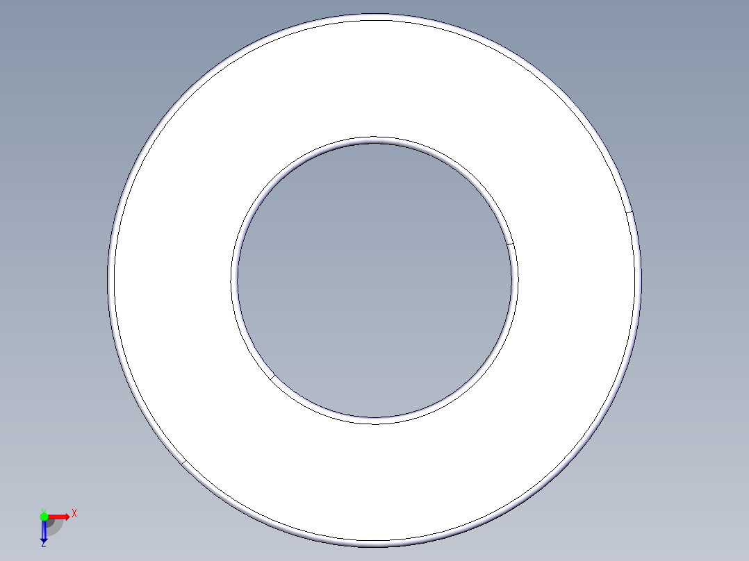 平面推力球轴承51308俯视图