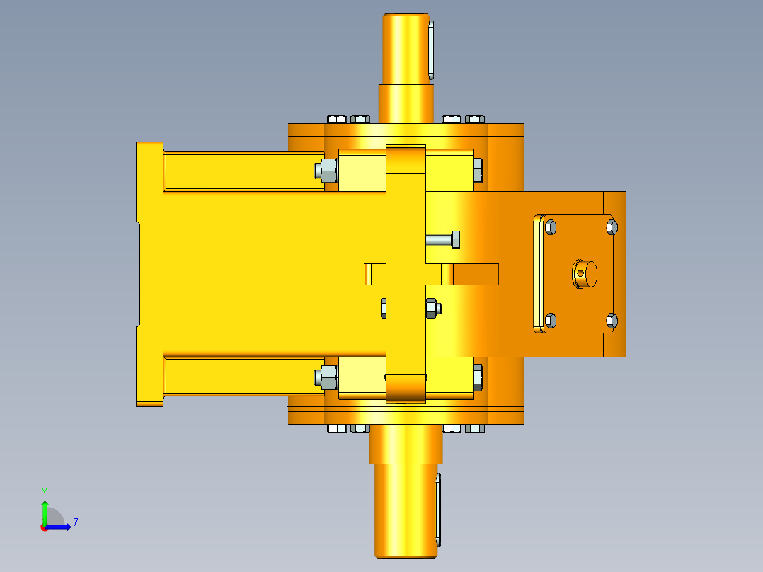 一级圆柱斜齿轮减速器设计带三维加二维含说明书左视图