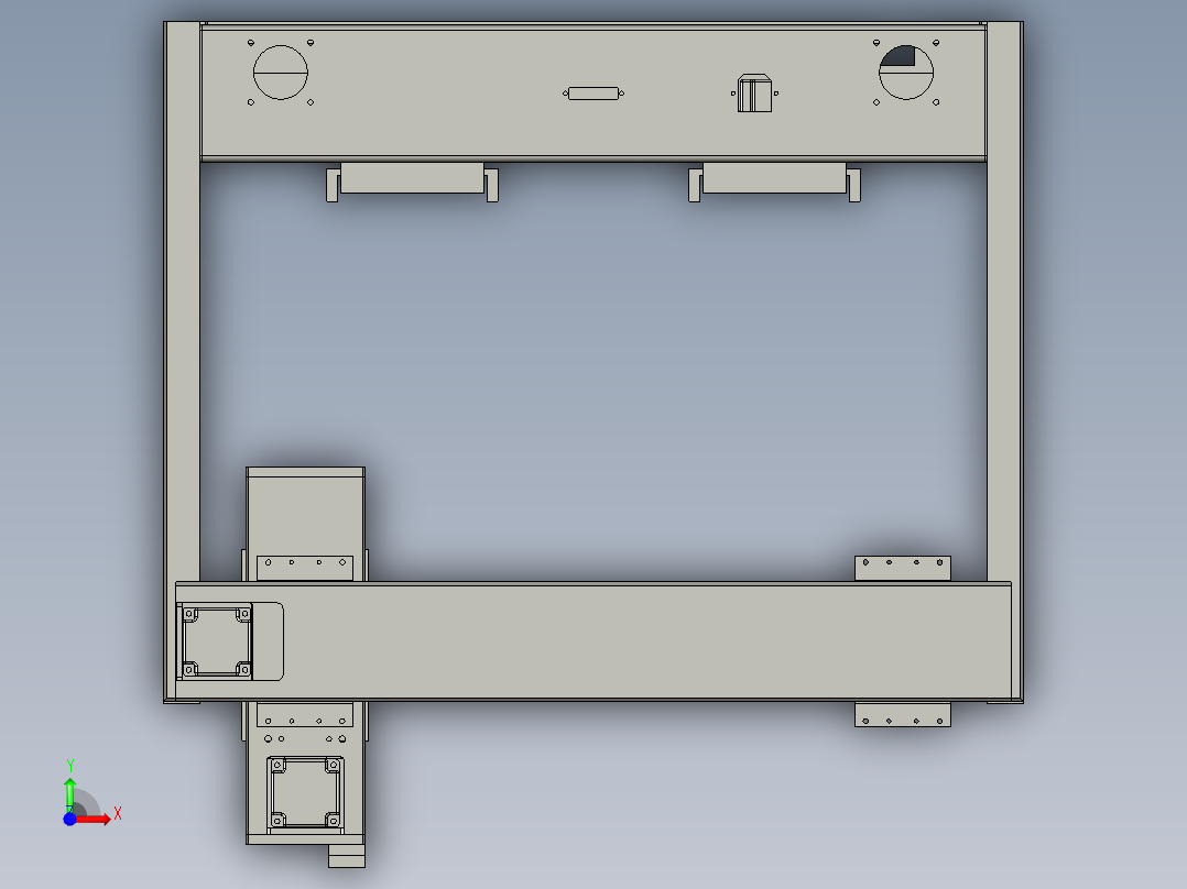 同步带桌面式平台B5331-57步进前视图