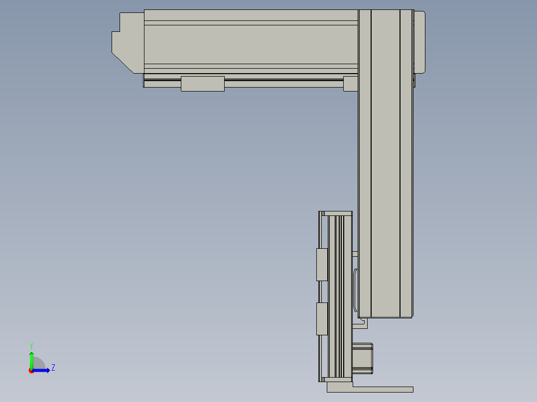 同步带桌面式平台B5331-57步进左视图