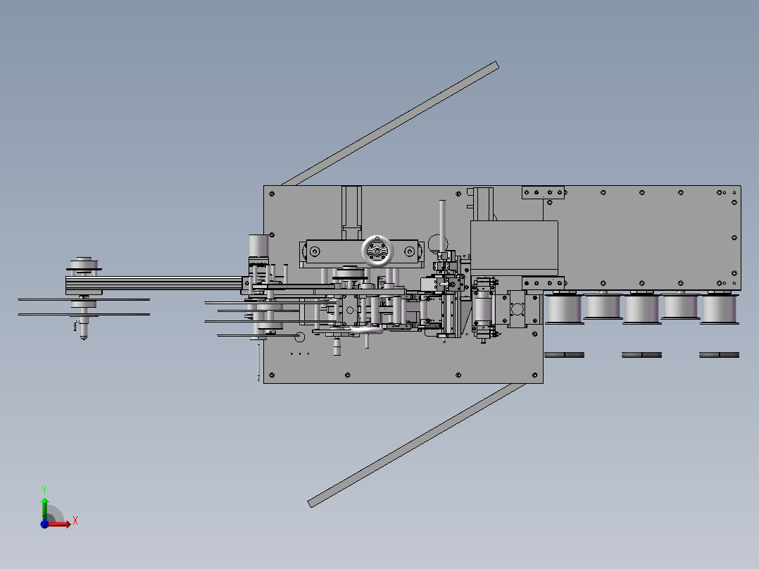 非标自动化贴标贴附机前视图