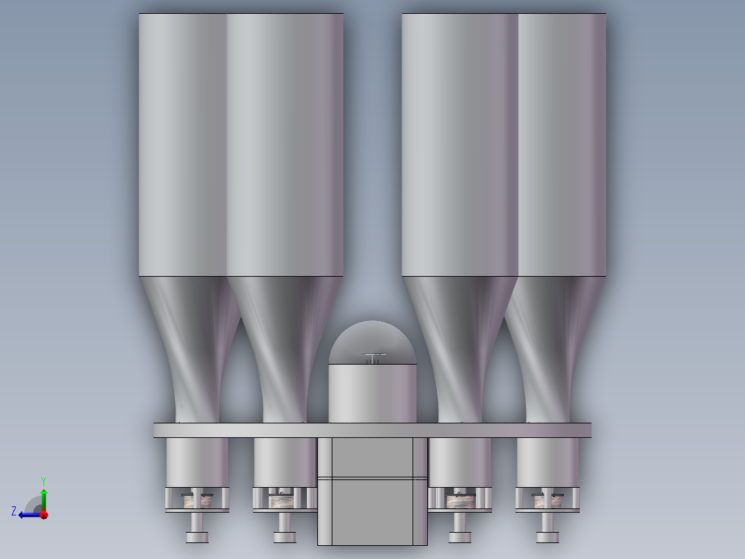 啤酒灌装机右视图