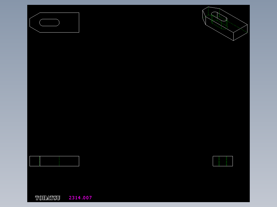 壓板2314-2D多系列多零件图纸模型