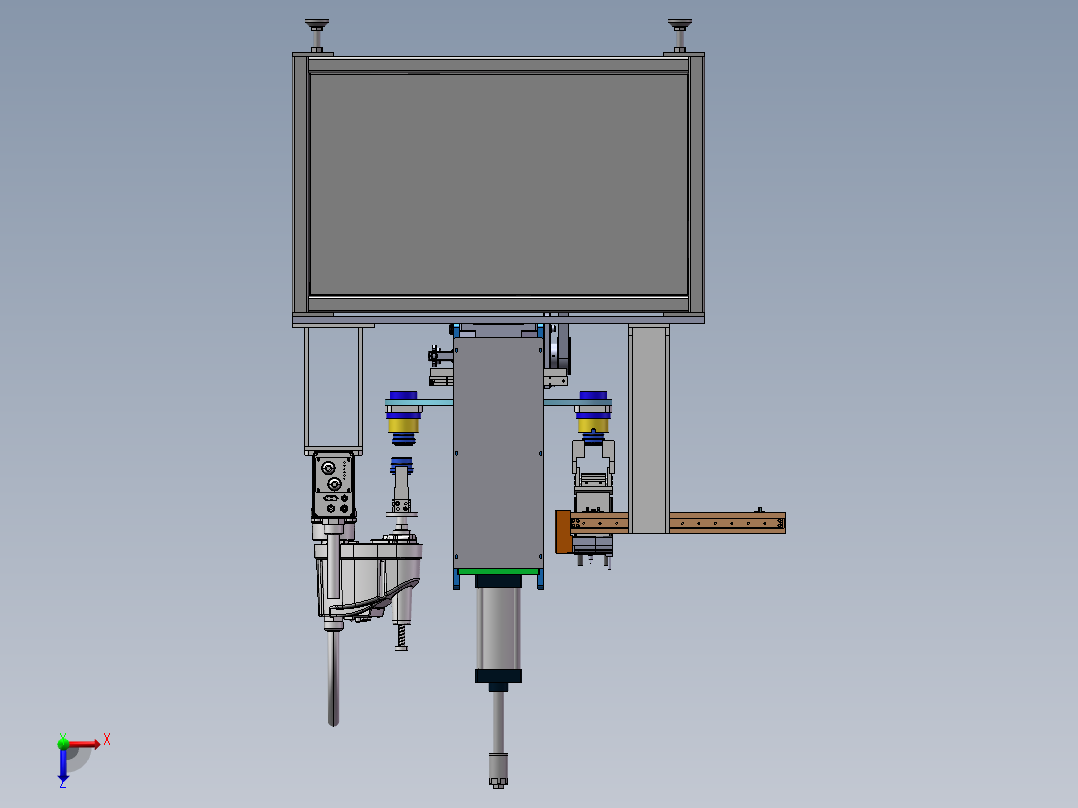 分割器浮动平台压装sw21可编辑俯视图