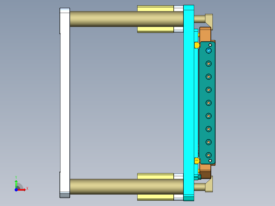 UX260-HINGE CAP R  CNC2-20200303前视图
