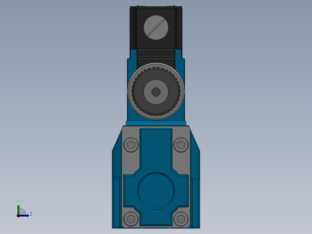 FWH-03直流线盒式电液换向阀前视图
