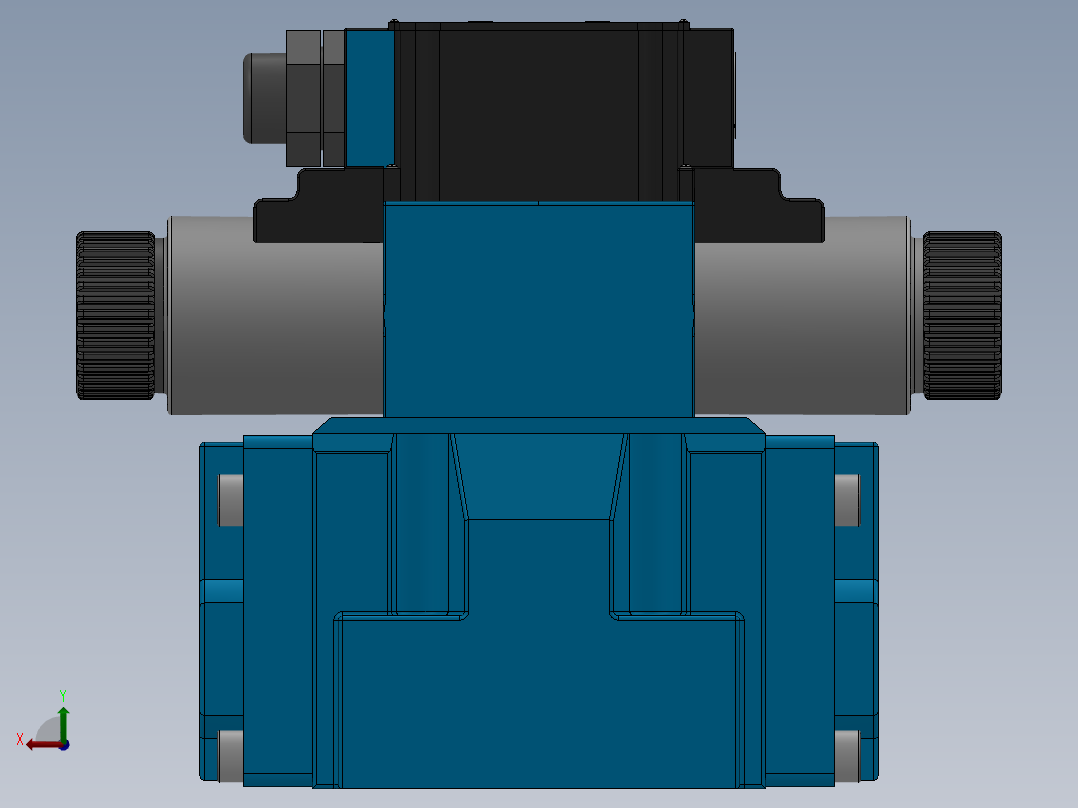 FWH-03直流线盒式电液换向阀左视图