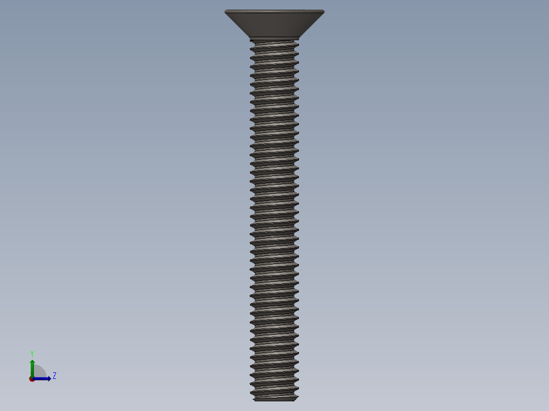 Screw_ISO_10642_M2x20_A2.SLDPRT左视图