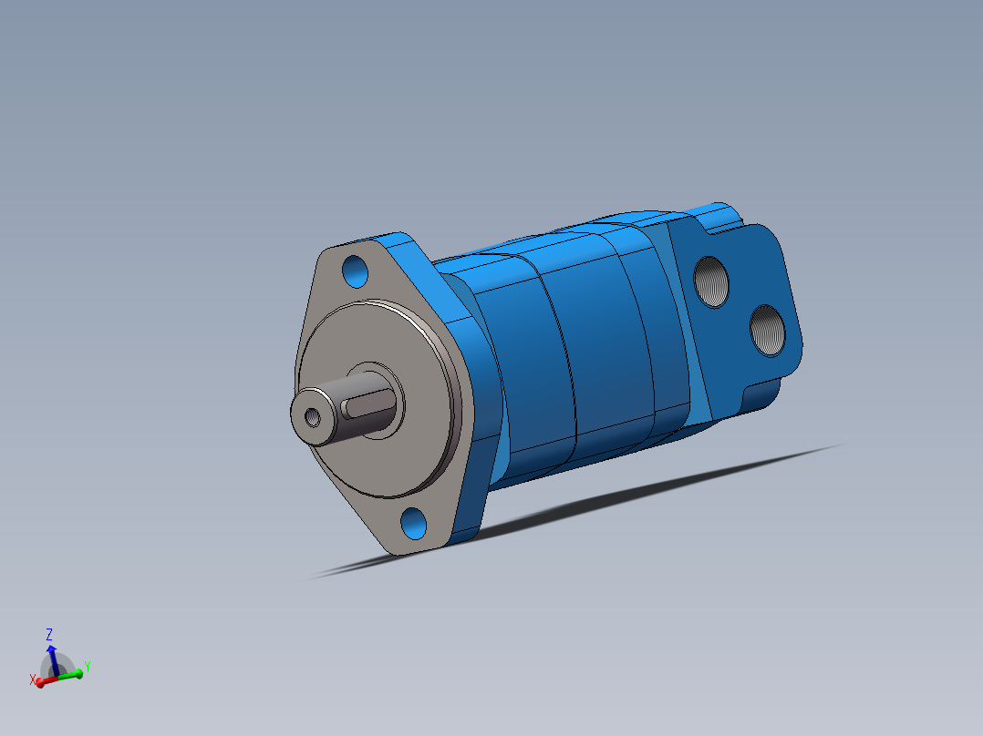 伊顿2K-195摆线液压马达平键标准轴