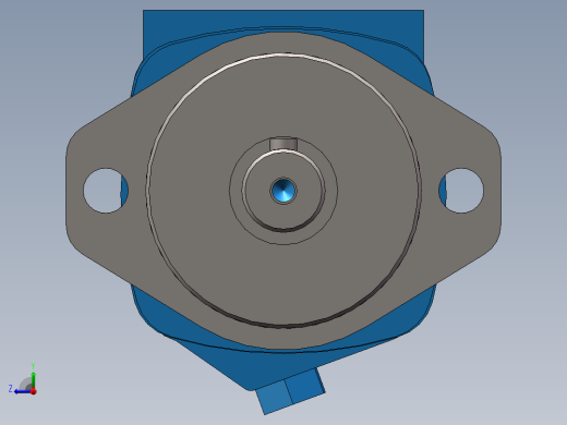 伊顿2K-195摆线液压马达平键标准轴右视缩略图