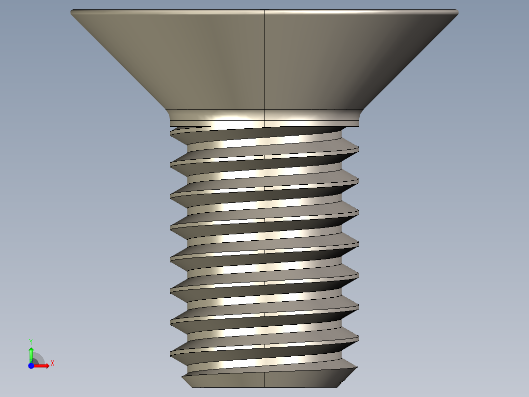 Screw_ISO_10642_M6x12_A2.STEP前视图
