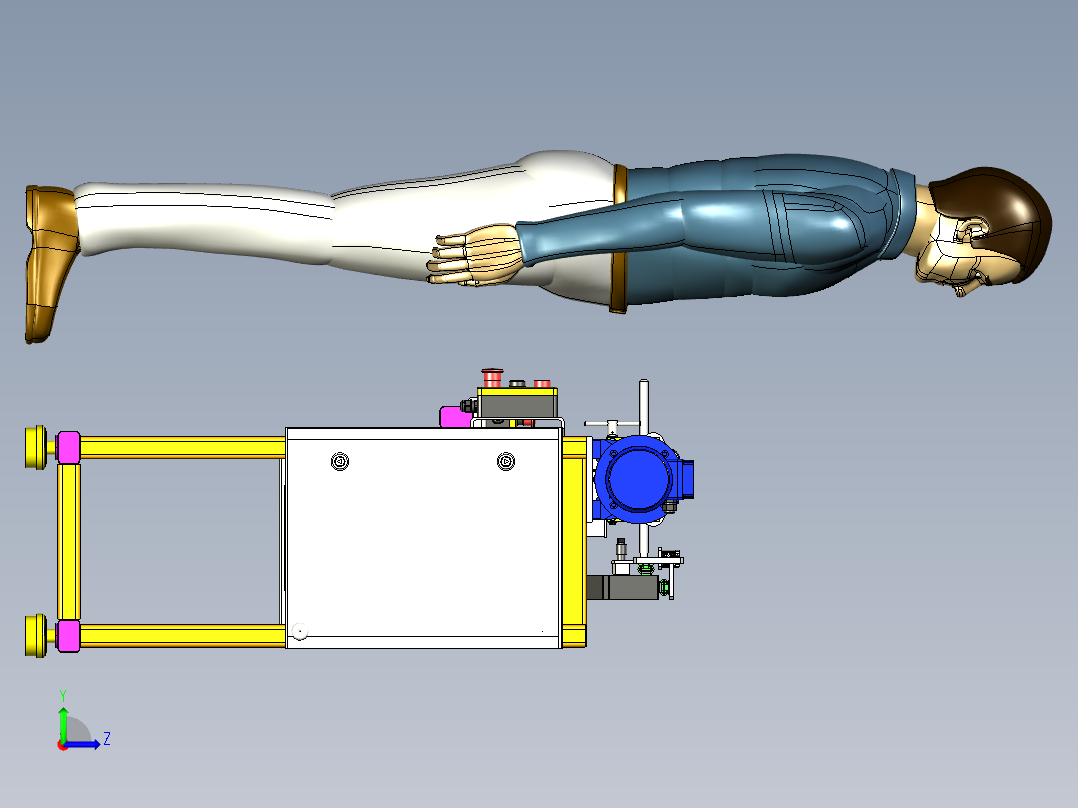 A0002585-绕线机在高压软管上缠绕保护螺旋左视图
