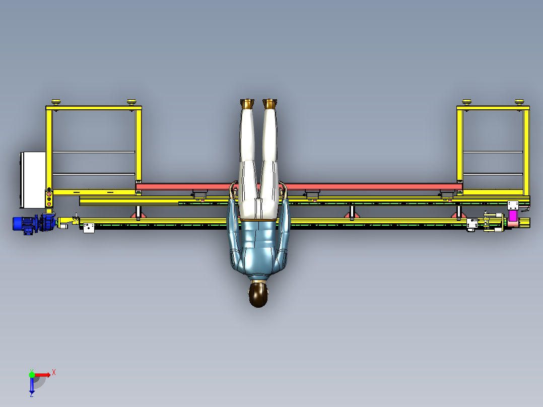 A0002585-绕线机在高压软管上缠绕保护螺旋俯视图