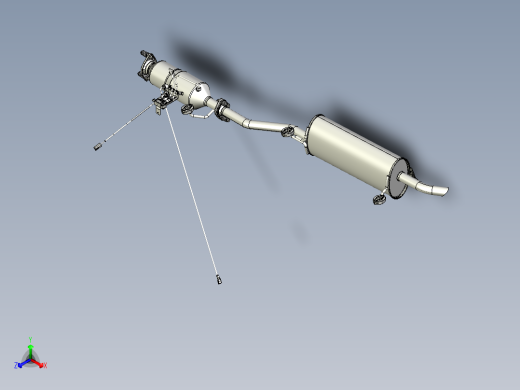 轻卡国六排气系统管路结构